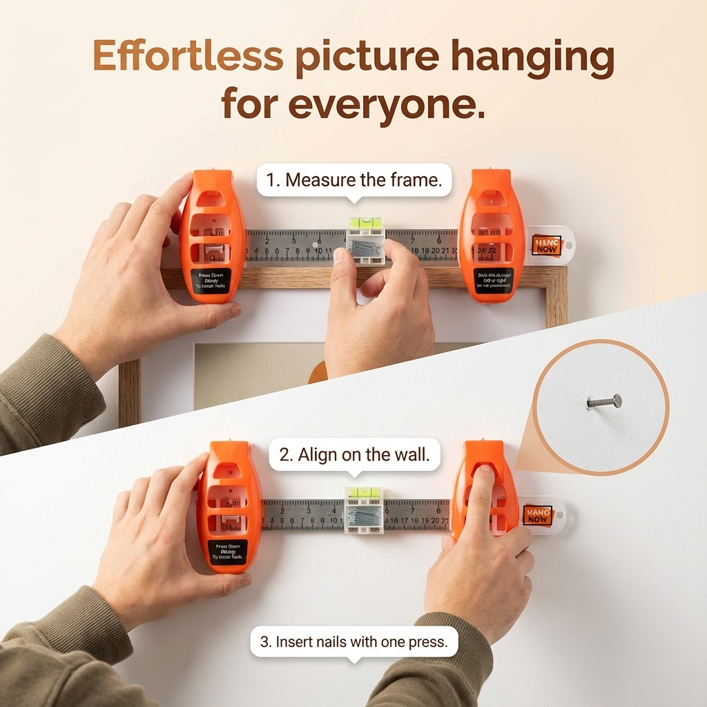 HangNow™ Premium Picture Hanging Device