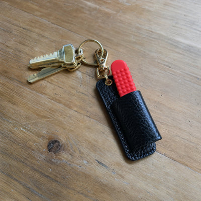 FreeAir in a clip-on holster on a key ring