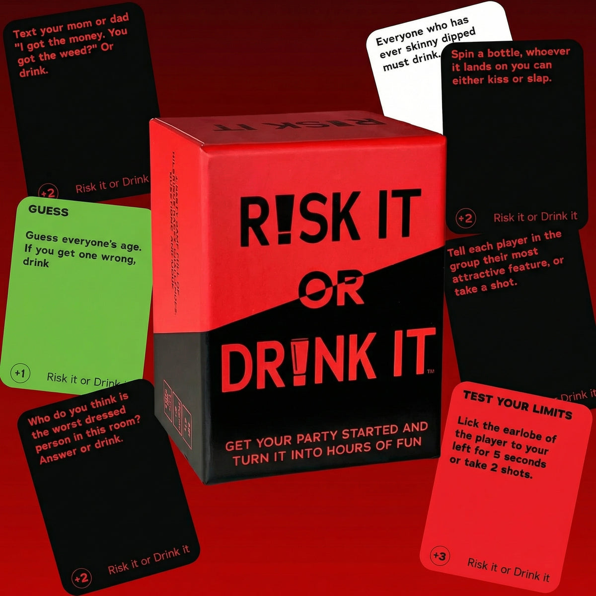 The Risk It Or Drink It! - 150 Card Party Game