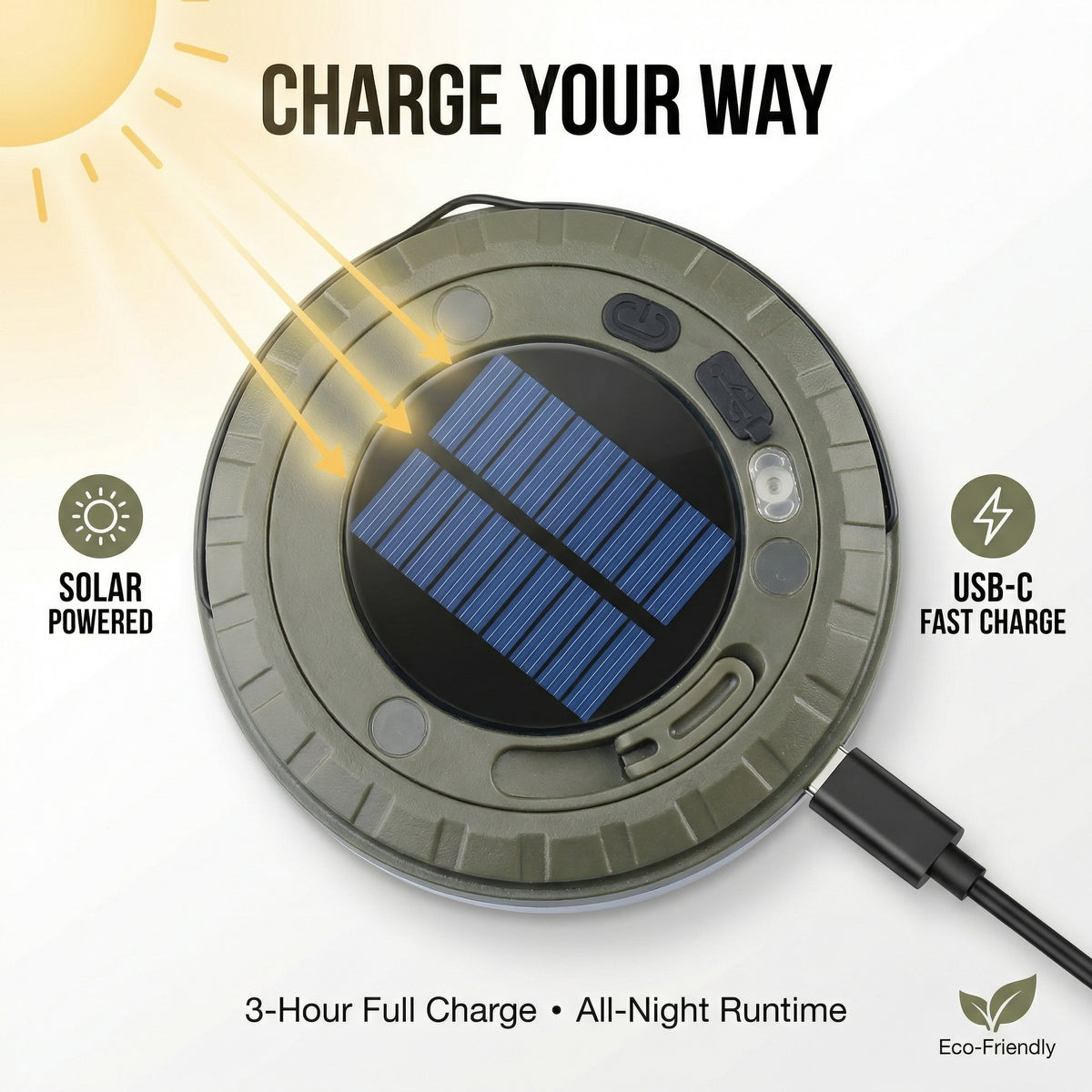 Ventra™ Solar Camping String Lights - 10m LED