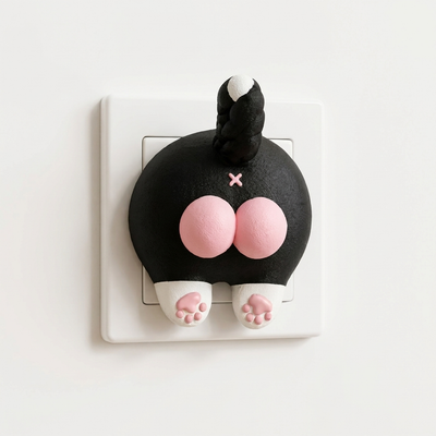 The Cat Butt Switch Plate