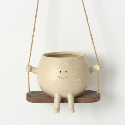 The Swing Chair Planter - Hanging Resin Pot