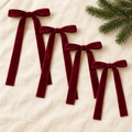 Velvet Ribbon Bows (Set of 4)