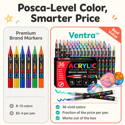 Acrylic Paint Marker Set (36 Colors)