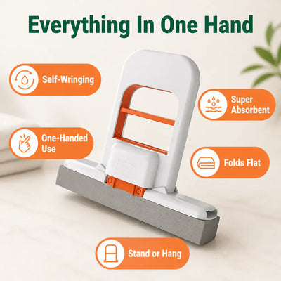 SqueezeMate - Mini Self-Wringing Mop