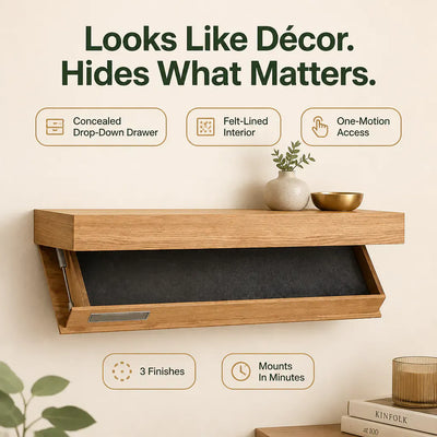 VaultShelf - Hidden Compartment Floating Shelf