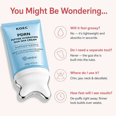 SculptGlow - Retinol Gua Sha Roller Cream