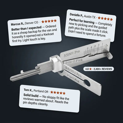 LockCraft 2-in-1 - Precision Lock Pick Set