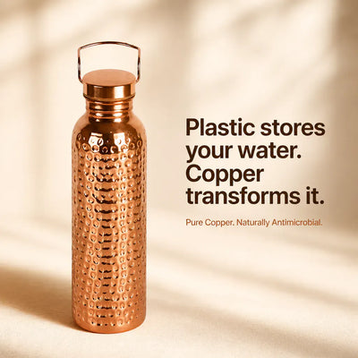 CopperFlow - Premium Pure Copper Water Bottle (800ml)