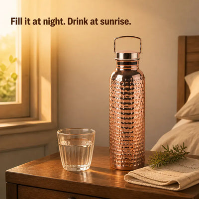 CopperFlow - Premium Pure Copper Water Bottle (800ml)