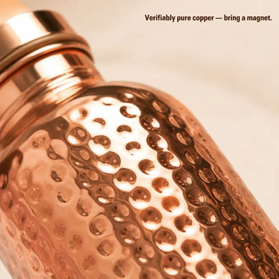 CopperFlow - Premium Pure Copper Water Bottle (800ml)