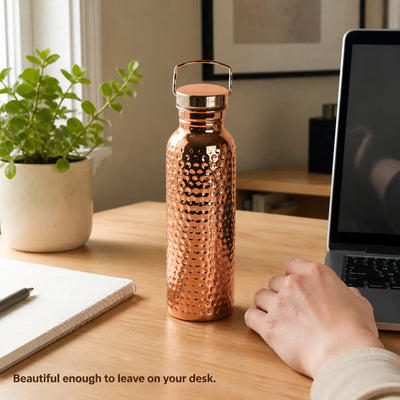 CopperFlow - Premium Pure Copper Water Bottle (800ml)