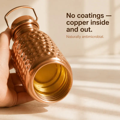 CopperFlow - Premium Pure Copper Water Bottle (800ml)