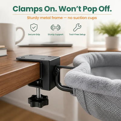DeskNest - Folding Cat Desk Hammock