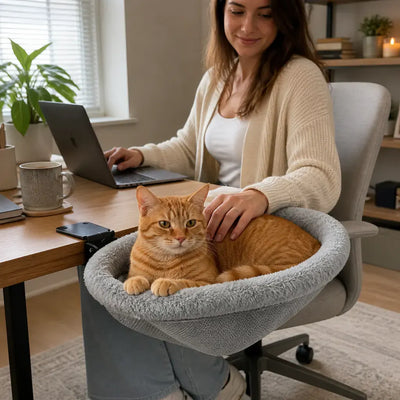 DeskNest - Folding Cat Desk Hammock