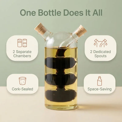 DuoPour 2-in-1 - Oil & Vinegar Bottle