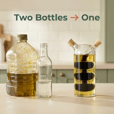 DuoPour 2-in-1 - Oil & Vinegar Bottle