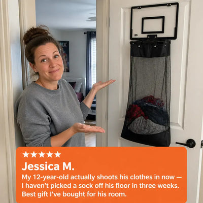 HoopHamper - Basketball Door Laundry Hamper