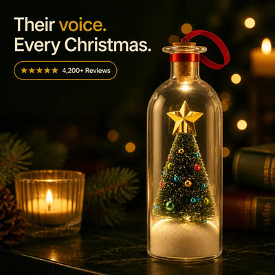 The Message Bottle - Recordable Christmas Ornament