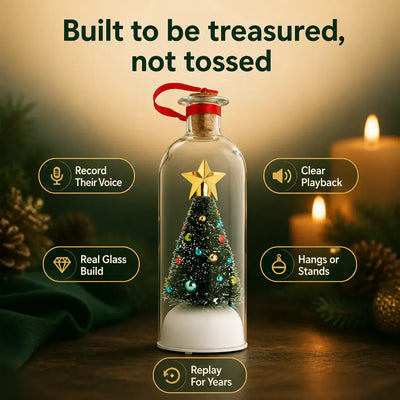 The Message Bottle - Recordable Christmas Ornament