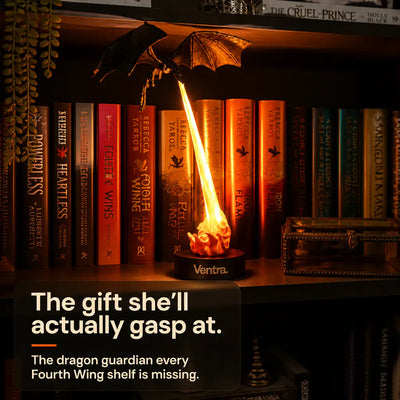 The Shelf Dragon - LED Book Guardian