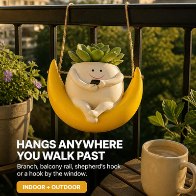 The Swing Chair Planter - Hanging Resin Pot