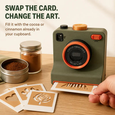 The Latte Camera - One-Click Coffee Art Stencil