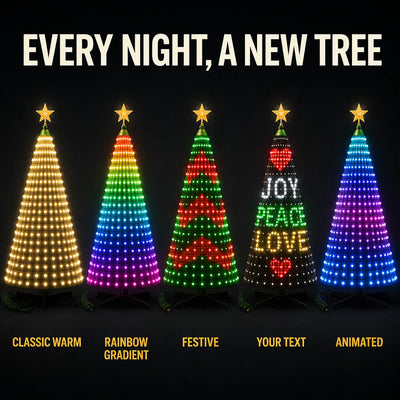 TreeFlow - Smart Waterfall Christmas Tree Lights