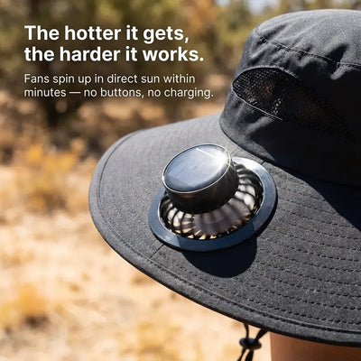 BreezeBrim - Solar Fan Sun Hat