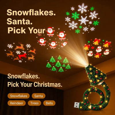 TreeGlow USB Christmas Projector