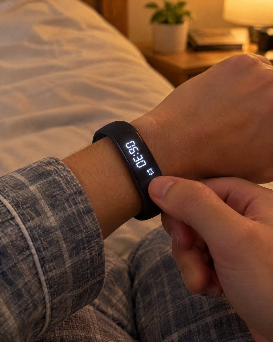 Setting an alarm on the Rouse band