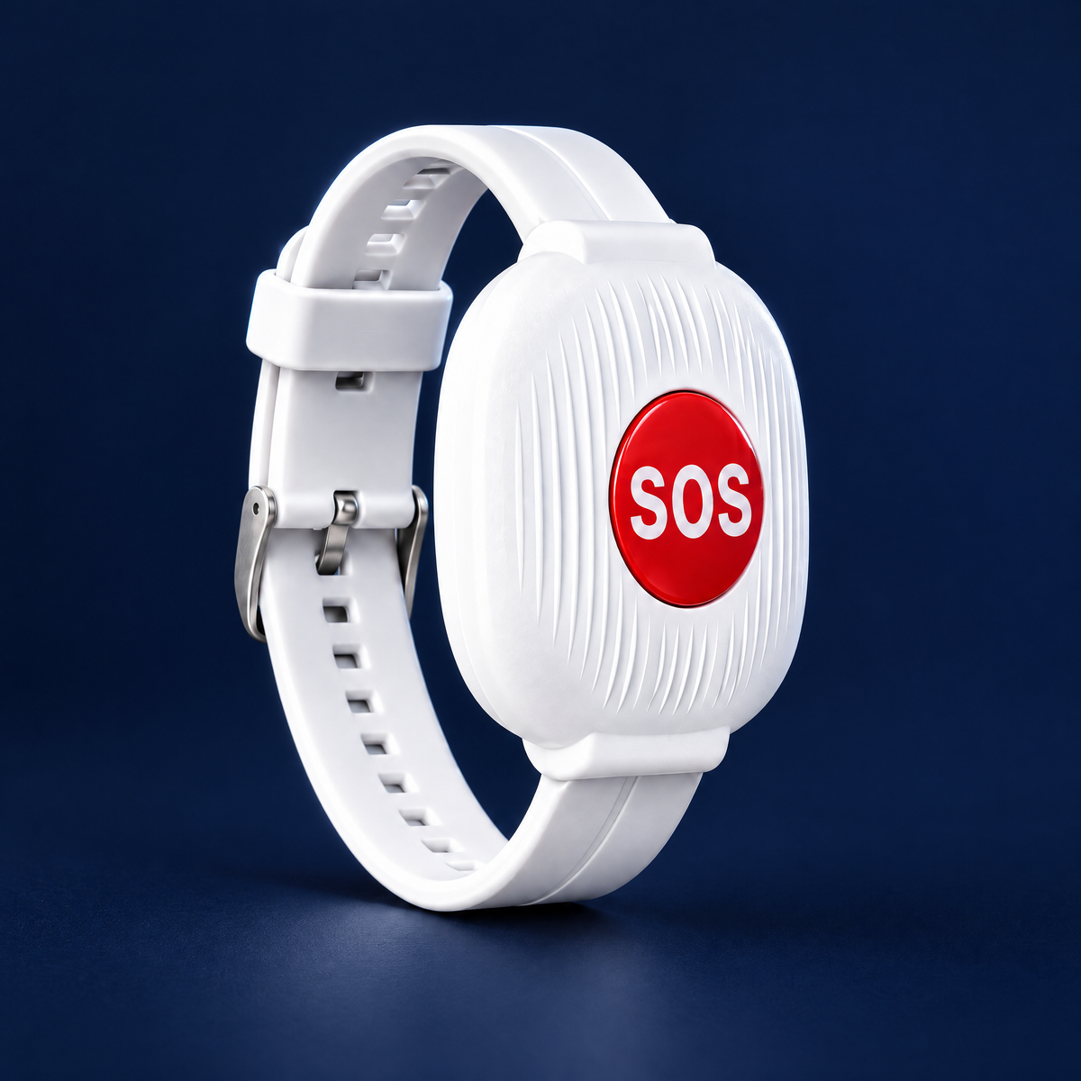 Ventrafinds Reach SOS band on a dark background