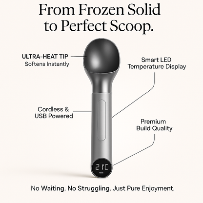HeatScoop Pro: The Ultimate Temperature-Control Ice Cream Scoop