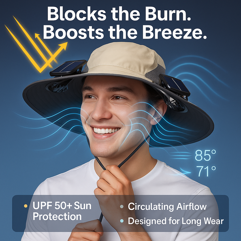 SolarBreeze™ Smart Solar Hat