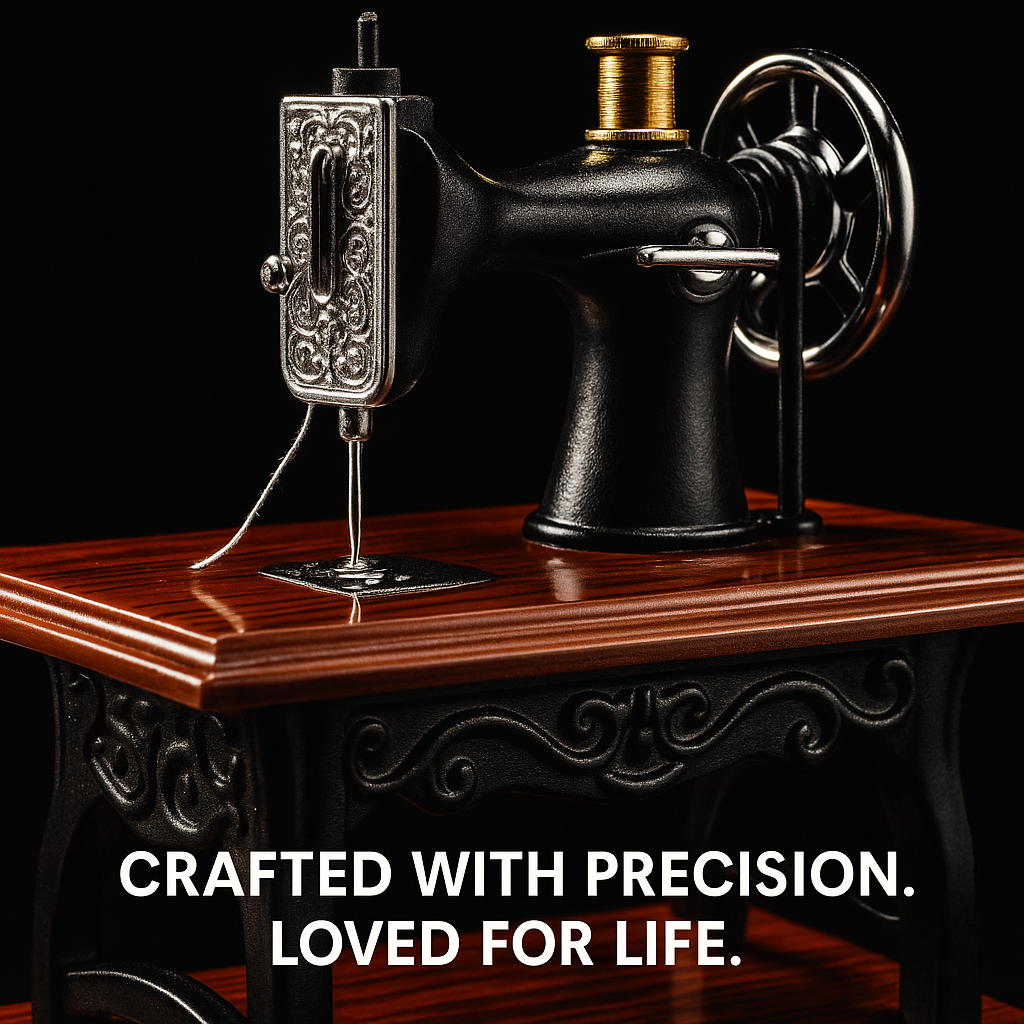Miniature Vintage Sewing Machine & Music Box