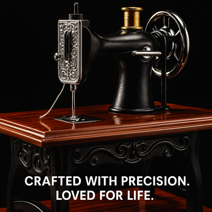 Miniature Vintage Sewing Machine & Music Box