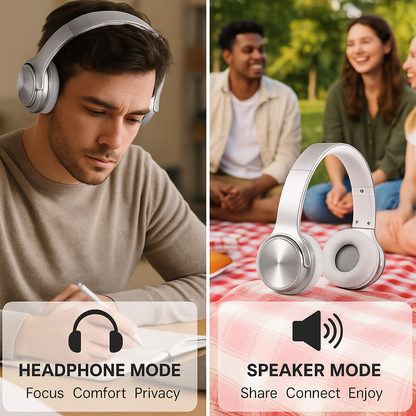 SonicFlip™ - Flip-to-Speaker Headphones