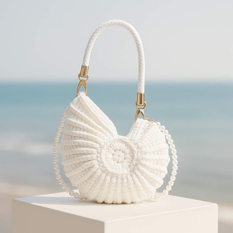 Ventra™ Hand-Woven Luxury Shell Bag