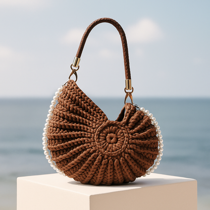 Ventra™ Hand-Woven Luxury Shell Bag