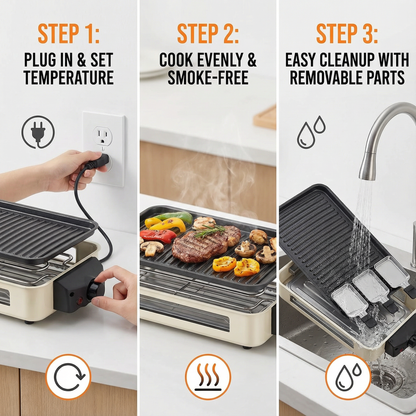 Korean Nonstick Indoor Smokeless Grill