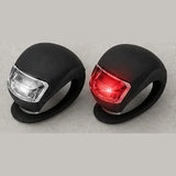 Free front and rear silicone LED bike lights