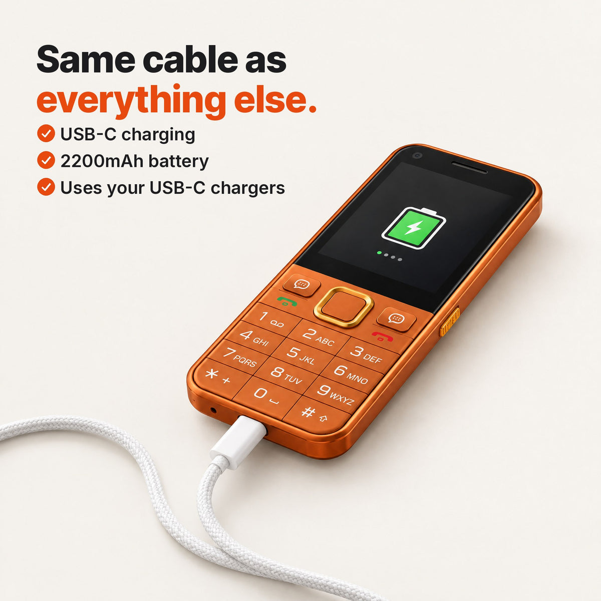 lowkey charging over USB-C