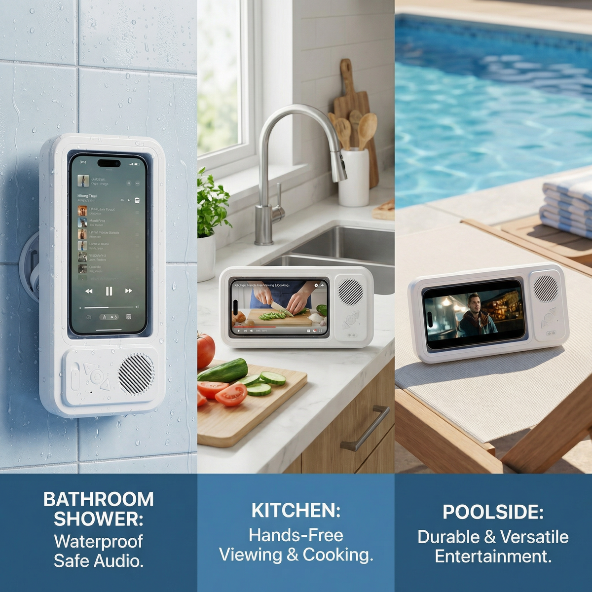 ShowerView - Waterproof Speaker Case
