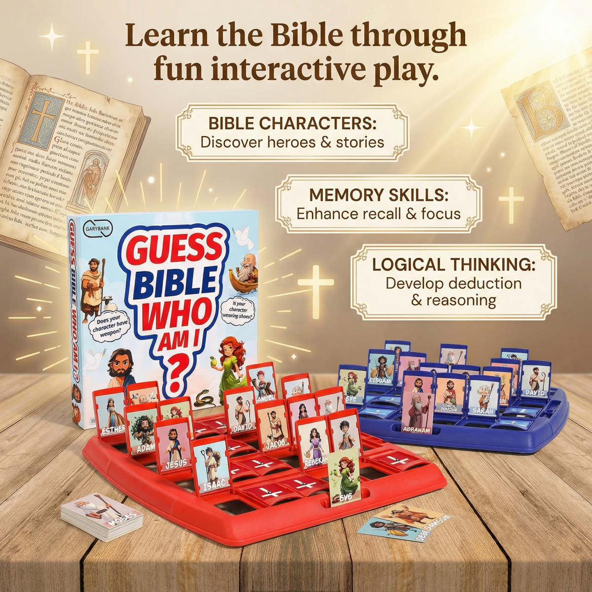 Bible Guess Who Am I? - 24 Character Card Game