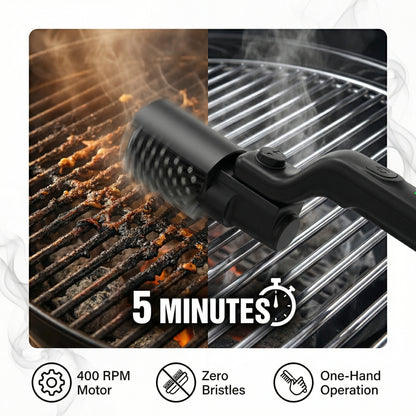 Ventra™ Pro Cordless Grill Brush - 180° Rotating