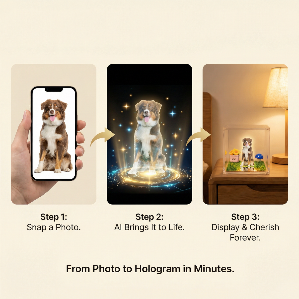 Ventra™ Personalized Pet Holographic Digital House