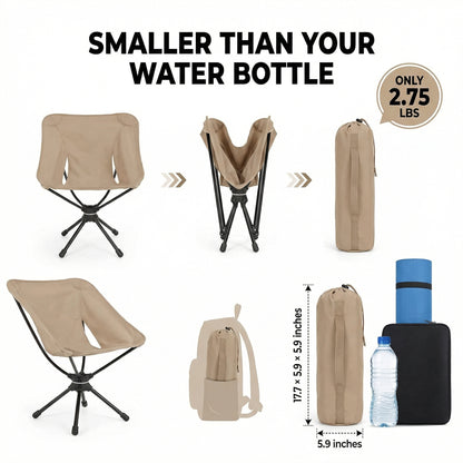 Ventra™ Portable Swivel Camping Chair