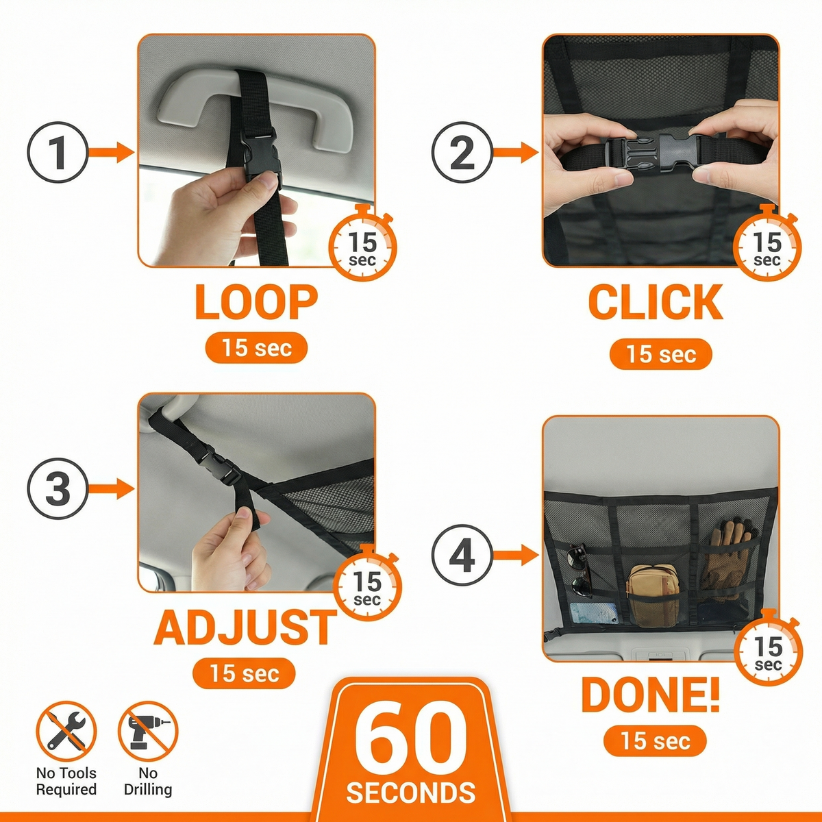 Ventra™ Car roof storage organizer