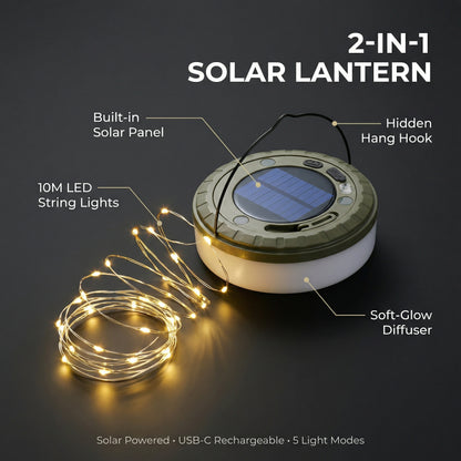 Ventra™ Solar Camping String Lights - 10m LED