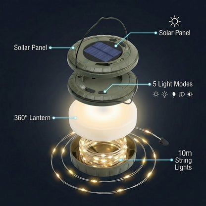 Ventra™ Solar Camping String Lights - 10m LED